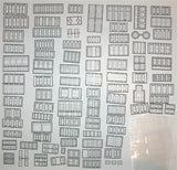 HO Scale Tichy Train Group 8219 Window Assortment w/Glazing