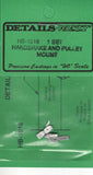 HO Scale Details West HB-1016 1 Set Handbrake and Pulley Mount