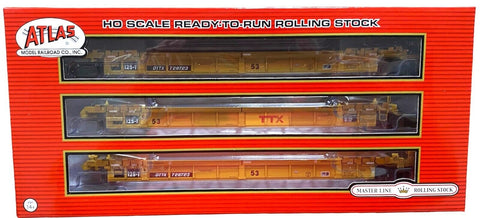 HO Scale Atlas 20006631 TTX 728723 Large Red Logo Thrall 53' 3-Unit Well Car