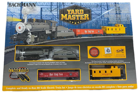 HO Scale Bachmann 761 Union Pacific UP Yard Master Train Set w/Steel E-Z Track