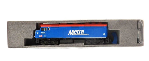 N Scale Kato 176-9107DCC Chicago Metra F40PH 157 City of Palatine w/DCC