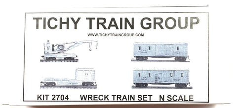 N Scale Tichy Train Group 2704 Work Train Set Kit pkg (4)