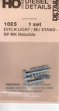 HO Scale Detail Associates 1025 Ditch Light & MU Stand SP MK Rebuilds Pkg (1)