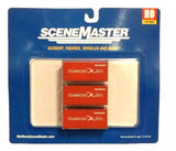 HO Walthers SceneMaster 949-18052 Hamburg Sud 20' Corrugated Container 3-Pack