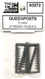 HO Scale Tichy Train Group 3072 5" Queenposts pkg (27)