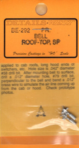 HO Scale Details West BE-292 Bell Roof-Top, (SP) Southern Pacific