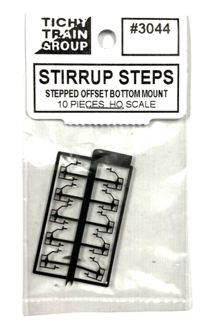 HO Scale Tichy Train Group 3044 Stepped Bottom Mount Freight Car Stirrups (10)