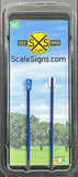 HO Scale ScaleSigns.com 1981c Handicap Reserved Parking Only Sign (2) pcs