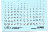 N Scale Fusion Graphics 107-160 Ninga Head Graffiti Decal Set