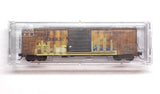 N Micro Trains 025144019 Burlington Northern BN ex- Railbox 50' Weathered Boxcar