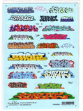 HO Scale Fusion Graphics 110-87 Graffiti Decal Set #10