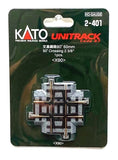 HO Scale Kato Unitrack 2-401 90-Degree Crossing