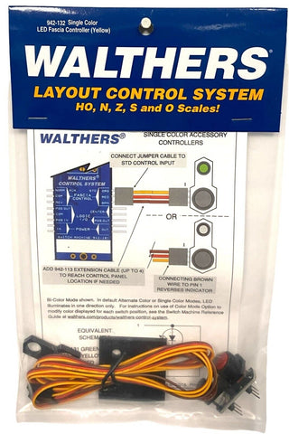 Walthers Layout Control System 942-132 Yellow LED Accessory Fascia Controller