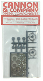 HO Scale Cannon & Company RF-1701 Thinwall EMD 48" Radiator Fans GP30 Early GP35/SD35 pkg (3)