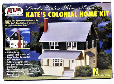 N Scale Atlas 2844 Kate's Colonial Home Building Kit