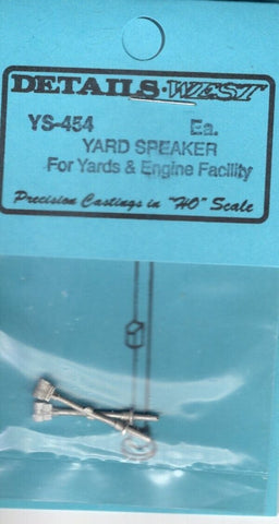 HO Scale Details West YS-454 Yard Speaker for Yards & Engine Facility