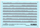 N Scale Fusion Graphics 125-160 Medium Gray Freight Car Graffiti Patch Decal Set