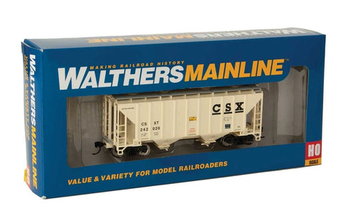 HO Scale Walthers MainLine 910-7959 CSX #242028 37' Trinity 2-Bay Covered Hopper