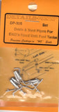 HO Scale Details West DP-305 Drain & Vent Pipes for EMD's Hood Unit Fuel Tanks