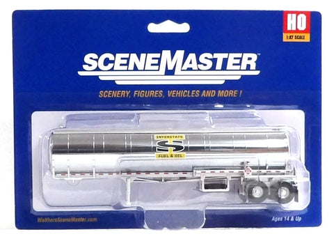 HO Scale Walthers SceneMaster 949-12357 Interstate Fuel Petroleum Tank Trailer