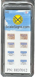 HO Scale ScaleSigns.com 7012 Drivers Chock Your Wheels & Sign in at Office Sign