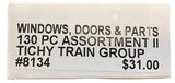 HO Scale Tichy Train Group 8134 Window/Door Assortment II - pkg (130)