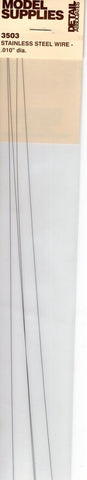 HO Scale Detail Associates 3503 Stainless Steel Wire - .010" Diameter 4 Each