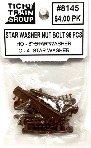 HO Scale Tichy Train Group 8145 8" Star Washer Casting pkg (96)