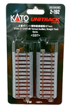 HO Scale Kato Unitrack 2-192 #6 Turnout Auxiliary Straight Track 3-13/16" pkg(4)
