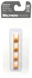 HO Scale Walthers 948-83108 Yellow Assembled Track Bumper pkg (4)