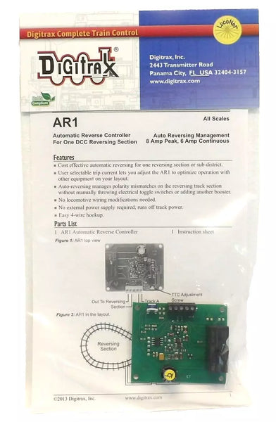 Digitrax AR1 Automatic Reverse Controller-Single – Sidetrack Hobby