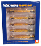 HO Scale Walthers MainLine Black & White logo 910-55665 TTX DTTX 740633 Thrall 5-Unit Rebuilt 40' Well Car