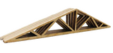 HO Scale Herpa 5508 Wood Roof Truss Truck/Flat Car Load (4) pcs