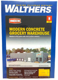 N Scale Walthers Cornerstone 933-3864 Concrete Grocery Warehouse Building Kit