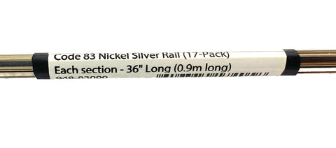 HO Scale Walthers 948-83000 Code 83 Nickel Silver Rail pkg(17)