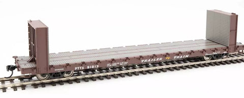 HO Scale Walthers 910-5845 Trailer Train PTTX 91913 60' PS Bulkhead Flatcar