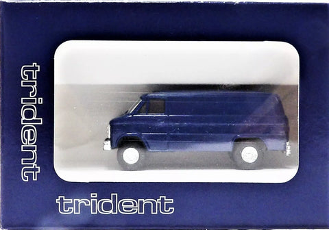 HO Scale Trident Miniatures 90046B Blue Chevrolet Cargo Van