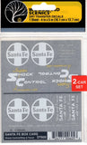 HO Scale Woodland Scenics DT605 Santa Fe ATSF Boxcars Dry Transfer Decals