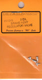 HO Scale Details West BV-245 2 Ea. Brake-Vent Regulator Valve