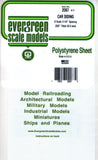 Evergreen 2067 Styrene O Freight Car Siding Scale 3-1/4" Spacing 6 x 12" Sheet