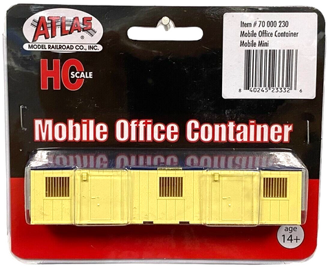 HO Scale Atlas 70000230 Mobile Mini 40' Mobile Office Container