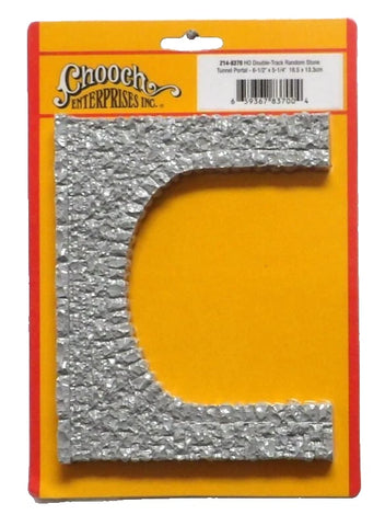 HO Scale Chooch 8370 Double-Track Random Stone Tunnel Portal