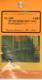 HO Scale Details West HL-386 1 Set SP GE Noselight and Emergency Car Light