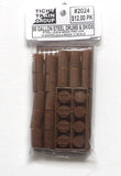 O Scale Tichy Train Group 2024 55-Gallon Drums with Lids & Pallets