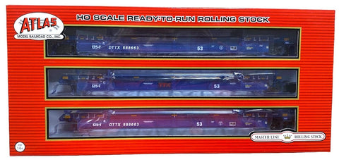 HO Scale Atlas 20006625 TTX Logo DTTX 888663 ex-Pacer Thrall 53' 3-Unit Well Car