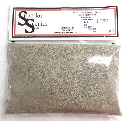 HO Scale Superior Scenics Limestone Very Fine Ballast 10 oz Bag