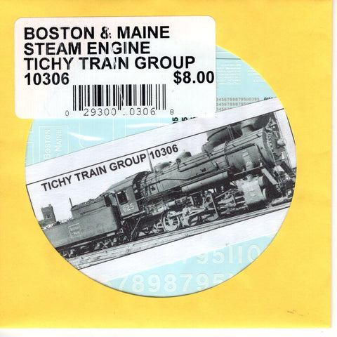 HO Scale Tichy Train 10306 Boston & Maine Steam Engine Decal Set
