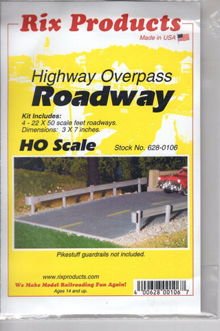 HO Scale Rix Products 628-106 Highway Overpass Roadway