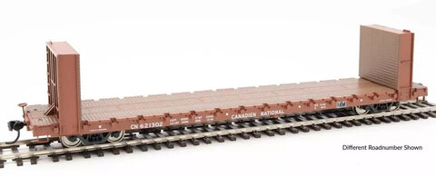 HO Scale Walthers 910-5834 Canadian National CN 621307 60' PS Bulkhead Flatcar