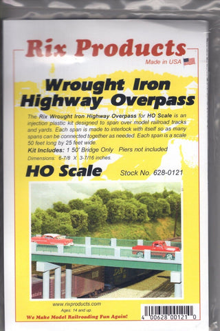 HO Scale Rix Products 628-0121 Wrought Iron Highway Overpass